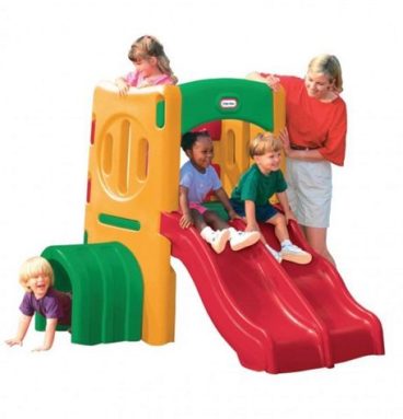 Trepador con Tobogán Gemelo