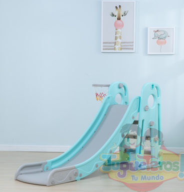 Tobogán Azul Con Basquet